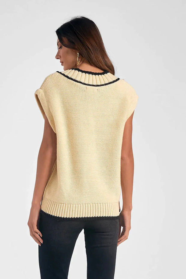 Cream Sweater Tank