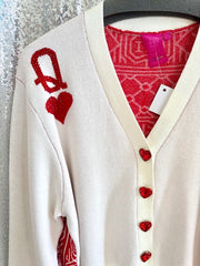 Queen of Sparkles Queen of Hearts Cardigan