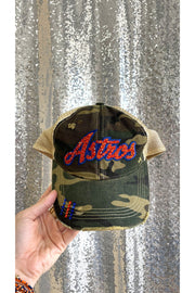 Camo Bling Astros Cap