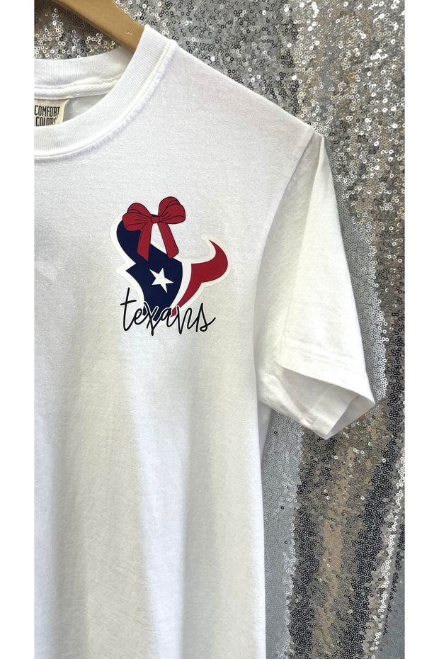 Bows and Football Texan T-Shirt