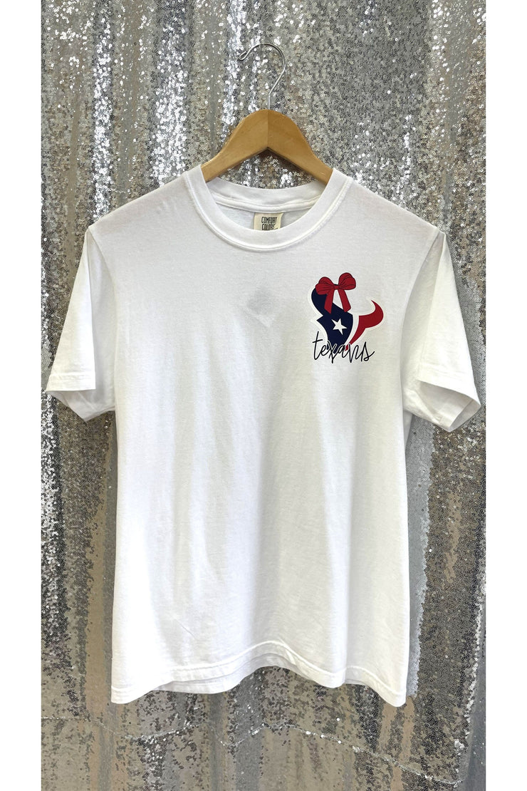 Bows and Football Texan T-Shirt