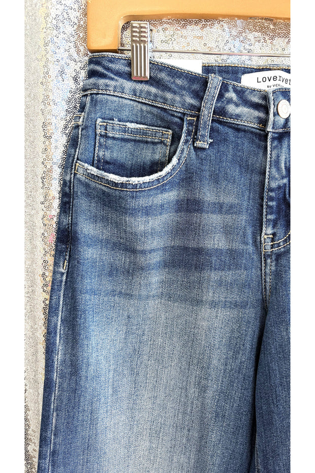 Lovervet Mid Rise Wide Leg Jean