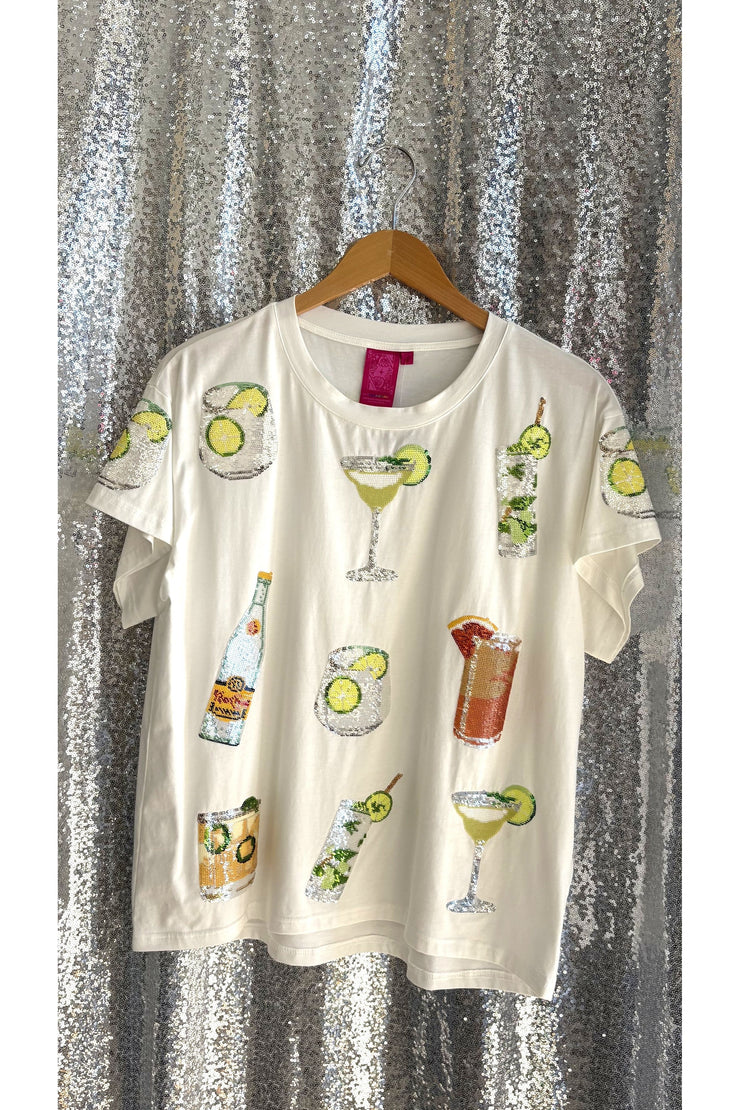 Queen Of Sparkles Drink It Up Tee