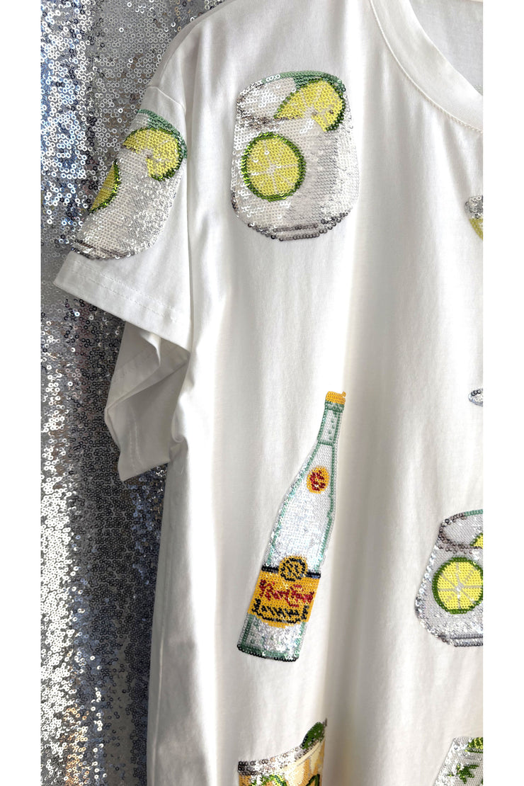 Queen Of Sparkles Drink It Up Tee