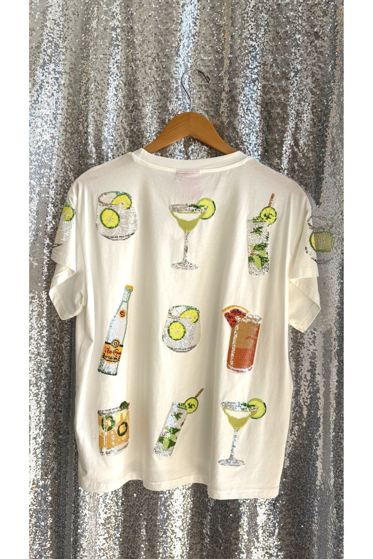 Queen Of Sparkles Drink It Up Tee