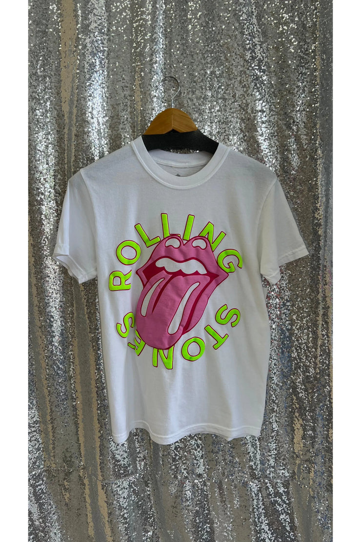 Neon Puff Rolling Stones Graphic Tee