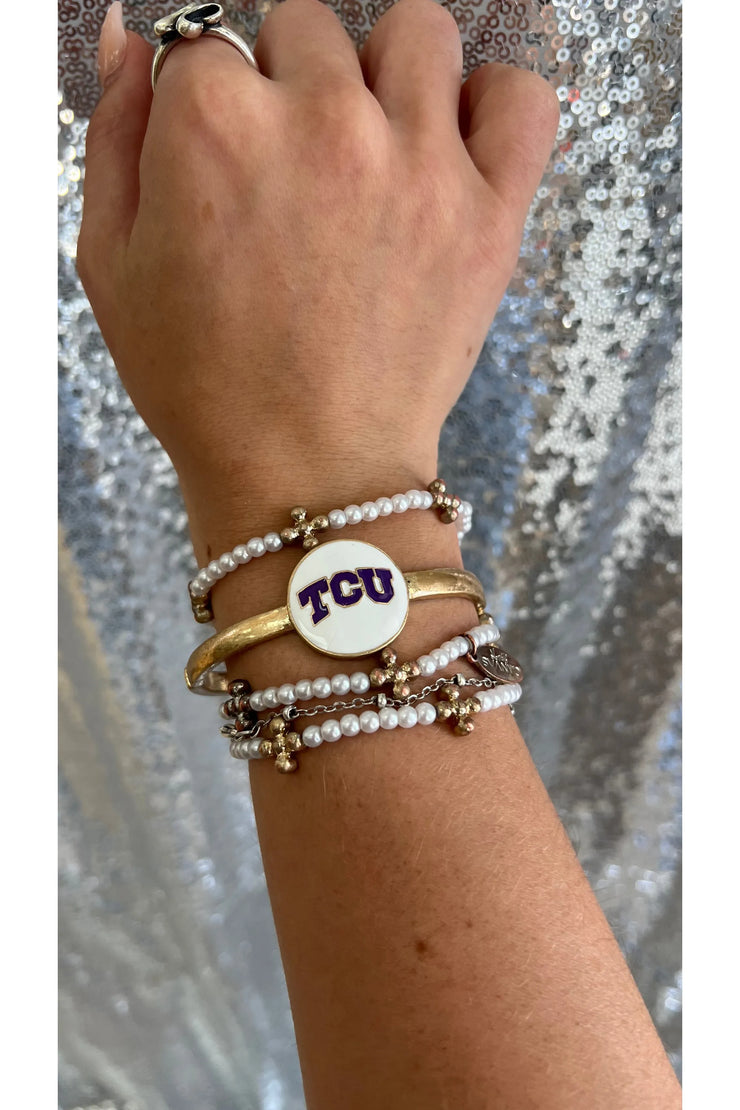 TCU Horned Frogs Enamel Bangle