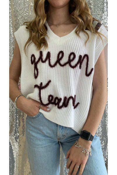 Queen Team TAMU Sweater Vest