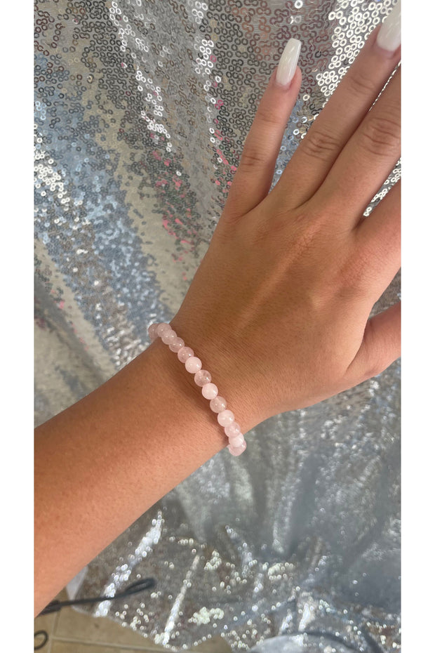 Small Pink Beaded Bracelet