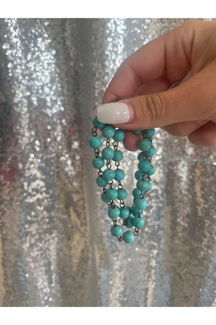 Turquoise Triple Strand Bracelet