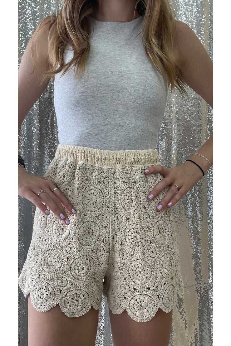 Coastal Crochet Shorts