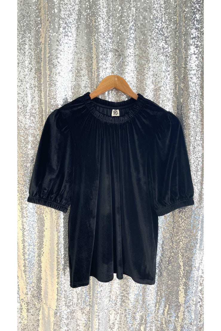 Black Velvet Blouse