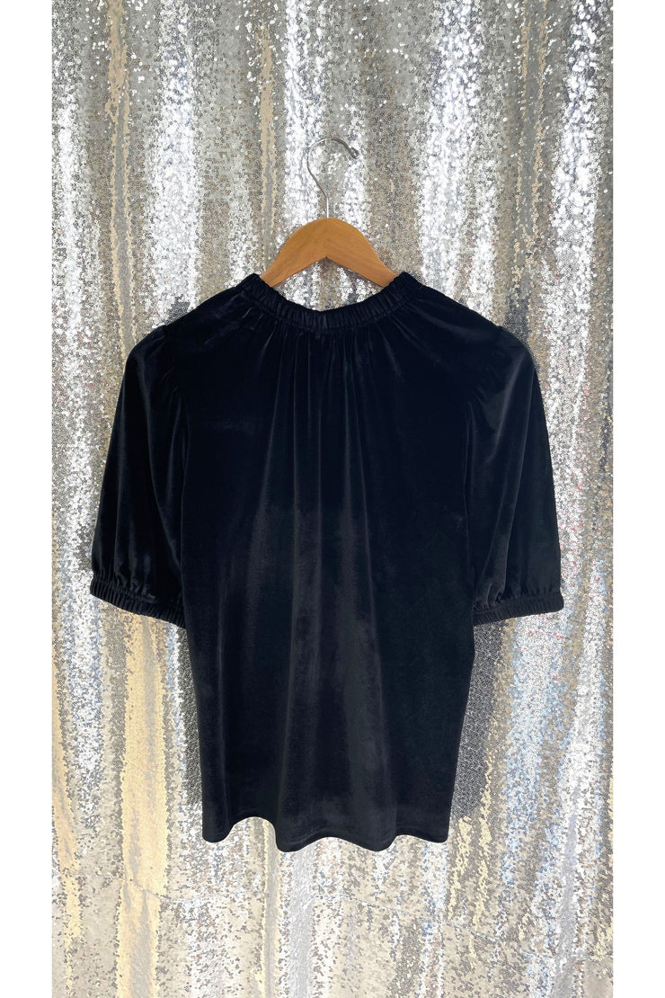 Black Velvet Blouse