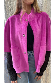 Fuchsia Capelet Jacket