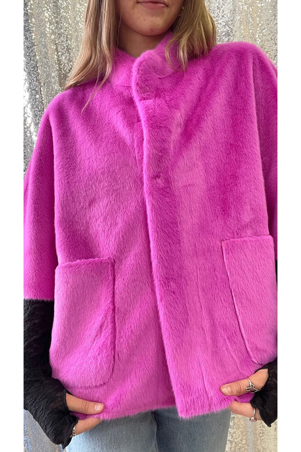 Fuchsia Capelet Jacket