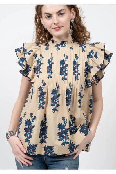 Ivy Jane Bluebell Ruffled Top