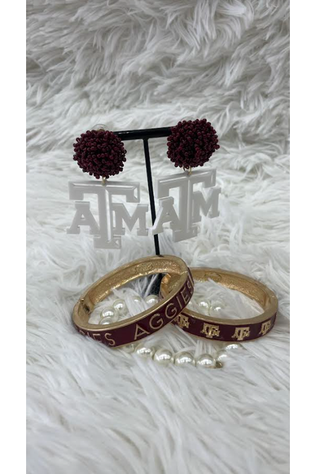 Texas A&M Earrings