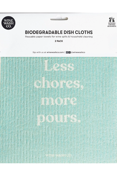 "Less Chores" Biodegradable Dish Cloths