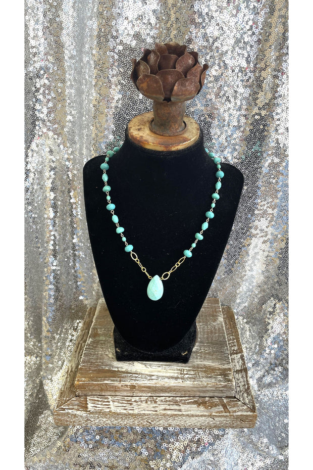 Turquoise Beaded Choker