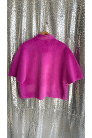 Fuchsia Capelet Jacket