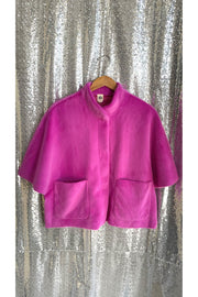 Fuchsia Capelet Jacket