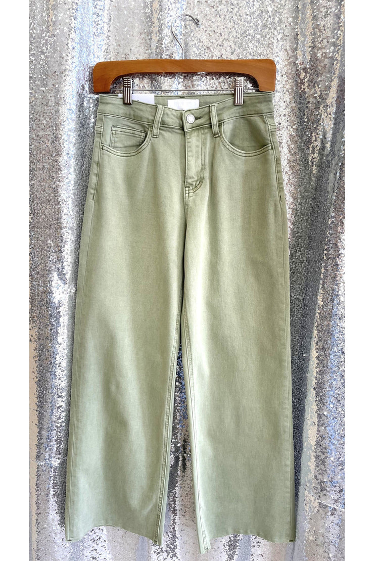 Green Queen Wide Leg Jean