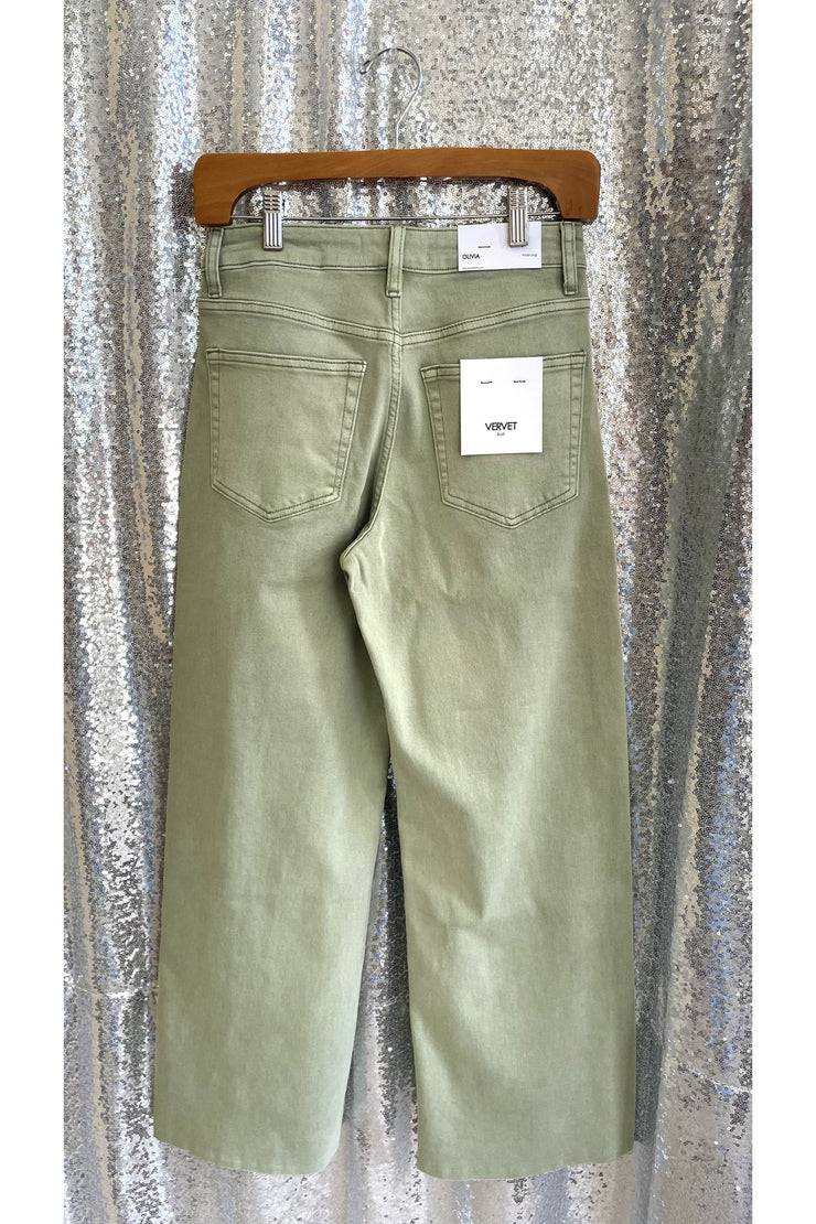 Green Queen Wide Leg Jean