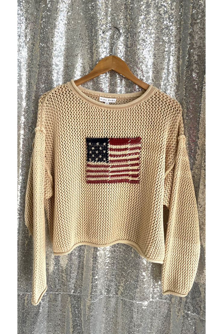 Knitted Flag Sweater