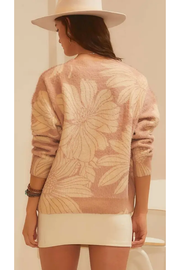Flower Print Cozy Sweater