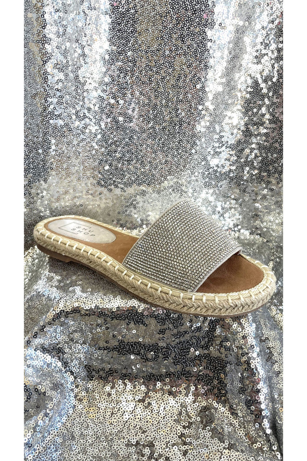 Rhinestone Studded Sandal