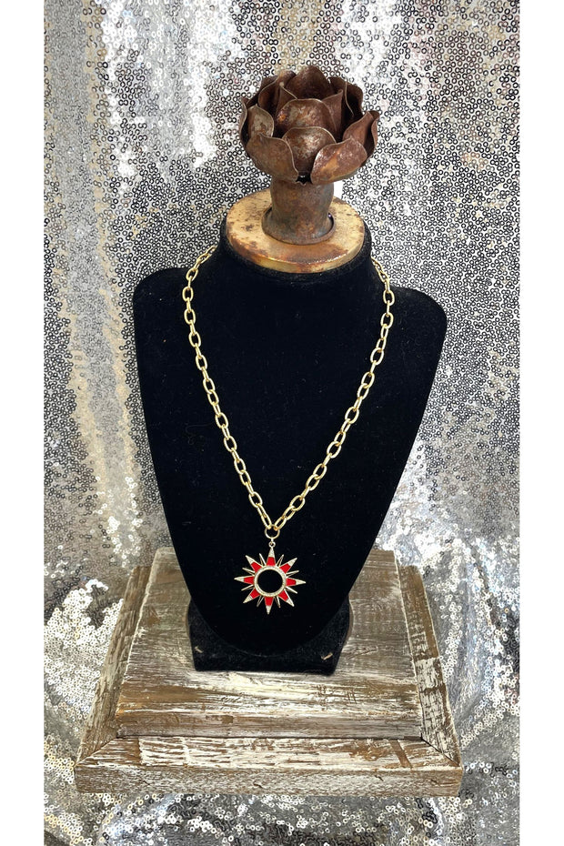 Soleil Red Necklace