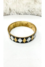 Tuxedo Bangle Bracelet