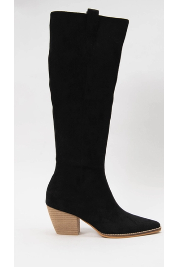 Suede Knee High Boots