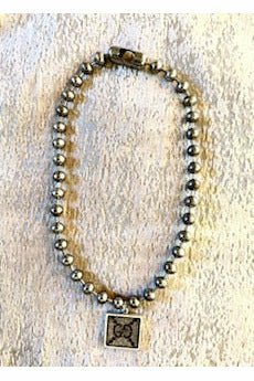 Antique Silver G Necklace