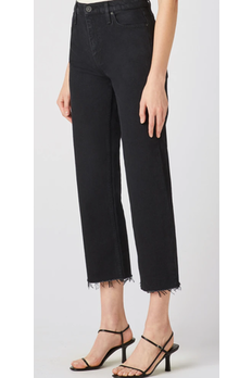 Remi Black High Rise Straight Crop