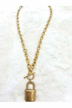 Louis Vuitton Locket Front Toggle Necklace