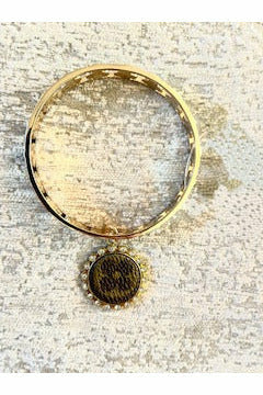 Gold/Turquoise Cloverleaf Bracelet