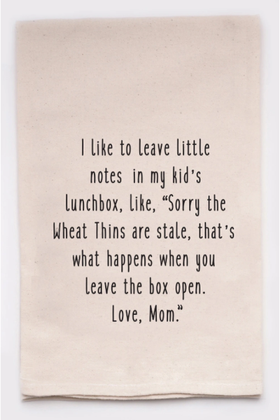 "Love Notes from Mom" Dish Towel