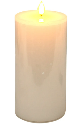 White LED Pillar Candle