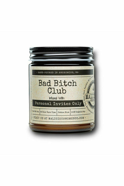 Malicious Women "Bad B!tch Club" Candle