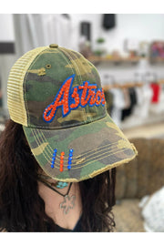 Camo Bling Astros Cap