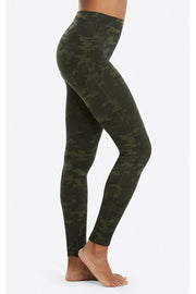 Spanx Sage Camo Look At Me Now Leggings