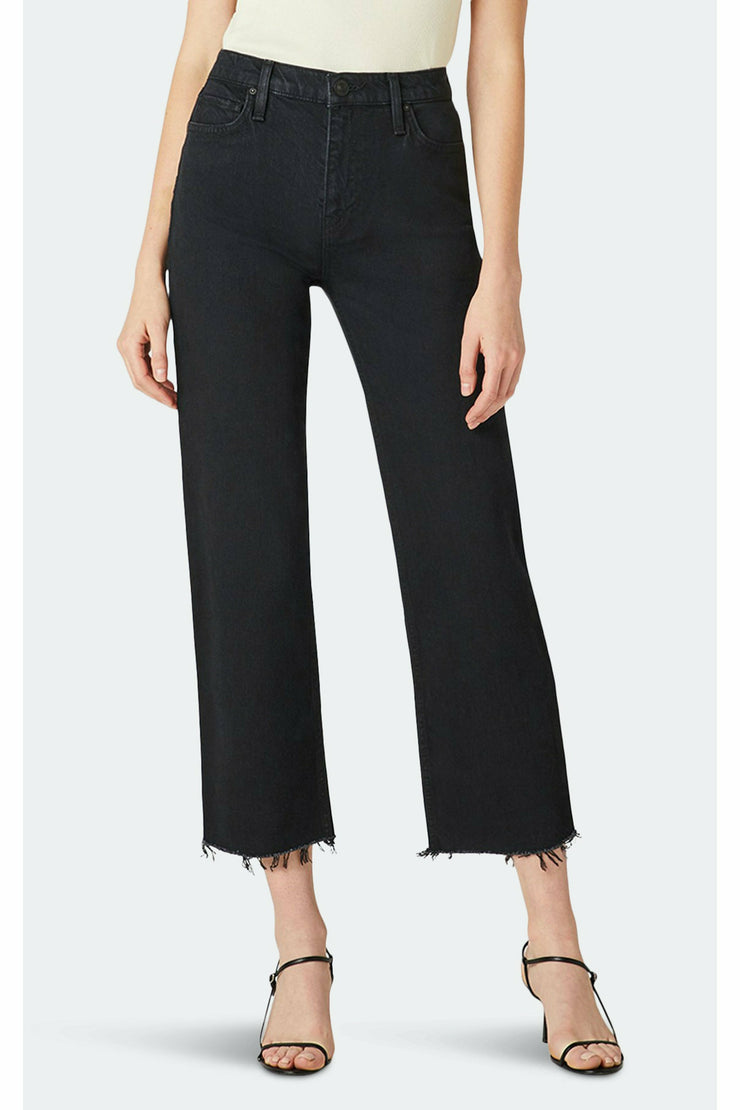 Remi Black High Rise Straight Crop