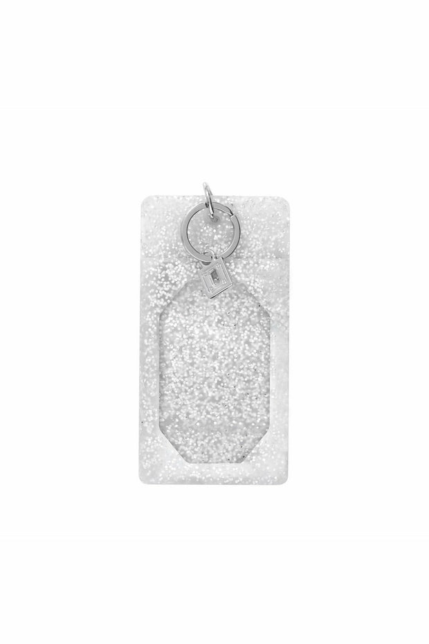 Silicone Ossential ID Case - Silver Confetti