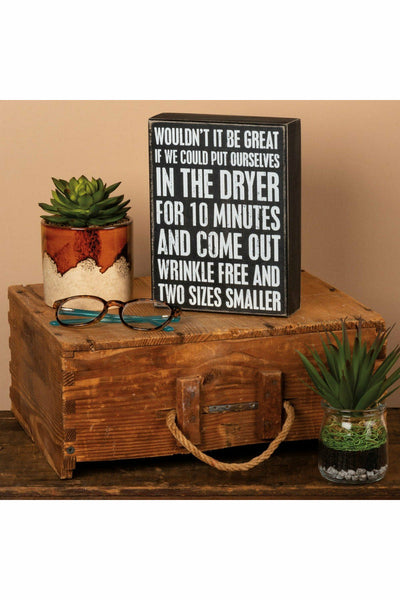 "Wrinkle Free" Box Sign